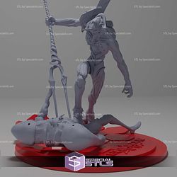 Evangelion Eva 01 vs 3rd Angel Sachiel 3D Printing Models