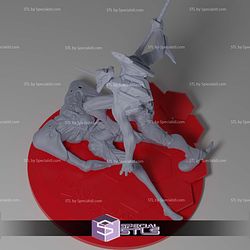 Evangelion Eva 01 vs 3rd Angel Sachiel 3D Printing Models