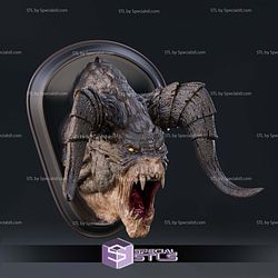 Fallout Deathclaw Trophy Wall Mount 3D Printing Models