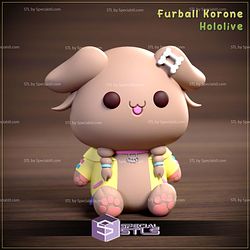 Furball Basic Korone Inugami Hololive 3D Printing Models