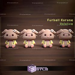 Furball Basic Korone Inugami Hololive 3D Printing Models