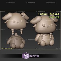 Furball Basic Korone Inugami Hololive 3D Printing Models