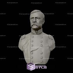 General Daniel Sickles Bust 3D Printing Models