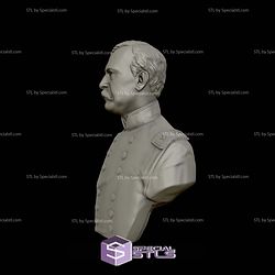 General Daniel Sickles Bust 3D Printing Models