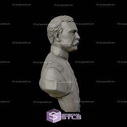 General Daniel Sickles Bust 3D Printing Models