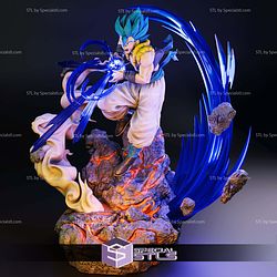 Gogeta Blue Battle STL Files