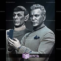 The Wrath of Khan Kirk and Spock Bundle 3D Printing Models