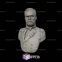 General William Tecumseh Sherman Bust 3D Printing Models