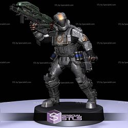 Halo Alpha 9 ODST 1to48 STL Miniatures