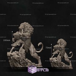 Hercules and the Nemean Lion 3D Printing Models