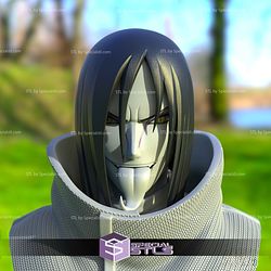 Orochimaru Bust v3 3D Printing Models