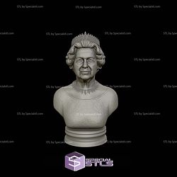 Queen Elizabeth Bust 3D Printing Models