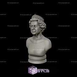 Queen Elizabeth Bust 3D Printing Models