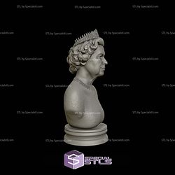 Queen Elizabeth Bust 3D Printing Models