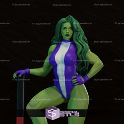 She Hulk Purple Suit 3D Printing Models