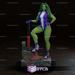 She Hulk Purple Suit 3D Printing Models