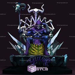 Skeletor He-Man on Throne 3D Printing Models