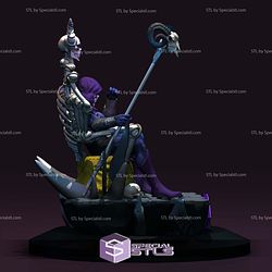 Skeletor He-Man on Throne 3D Printing Models