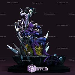 Skeletor He-Man on Throne 3D Printing Models