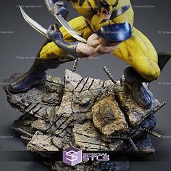 Wolverine Angry Battle 3D Printing Models