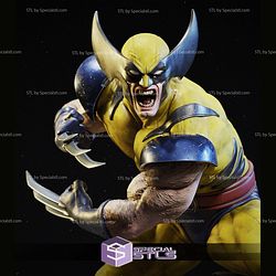 Wolverine Angry Battle 3D Printing Models