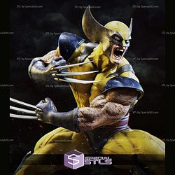 Wolverine Angry Battle 3D Printing Models