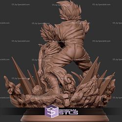 Goku and Gohan STL Files Kamehameha from Dragonball 3D Printable