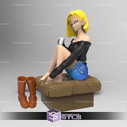 Android 18 Relax Basic 3D STL Files