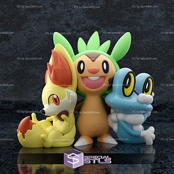 Basic Pokemon Collection - Gen 6 starter Statue