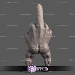 Basic STL Files - Middle Finger Hand Guy