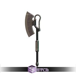 Cosplay STL Files Basic Zaku Axe