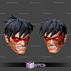 Custom Head STL Collection - Jason Todd Mask Burned