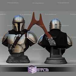 Din Djarin Mandalorian Bust STL Files