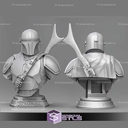 Din Djarin Mandalorian Bust STL Files