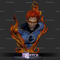 Human Torch Fire Bust STL Files