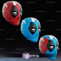 Cosplay STL Files Captain Deadpool Mask