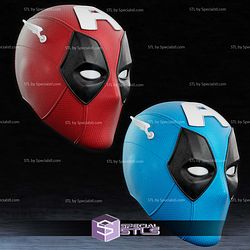 Cosplay STL Files Captain Deadpool Mask