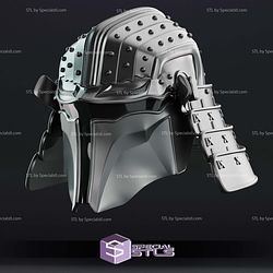 Cosplay STL Files Samurai Mandalorian Helmet