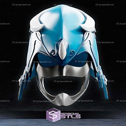 Cosplay STL Files Sengoku Blue Ranger Helmet