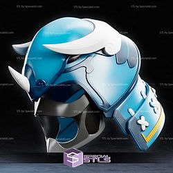 Cosplay STL Files Sengoku Blue Ranger Helmet