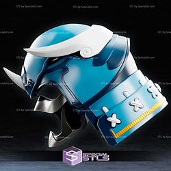 Cosplay STL Files Sengoku Blue Ranger Helmet