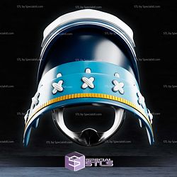 Cosplay STL Files Sengoku Blue Ranger Helmet