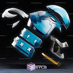 Cosplay STL Files Sengoku Blue Ranger Helmet