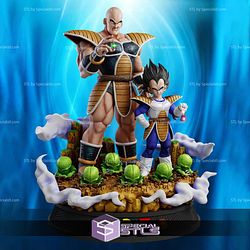 Nappa and Vegeta Saga Saiyan 3D Printing Models