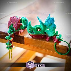 Super Basic STL - Skeleton T Rex and Triceratops Keychains