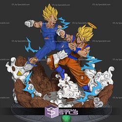 Vegeta Battle Goku Heaven 3D Printing Models