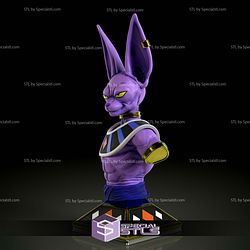 Beerus Sama Bust V3 3D Printing Models