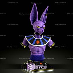 Beerus Sama Bust V3 3D Printing Models