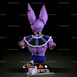 Beerus Sama Bust V3 3D Printing Models