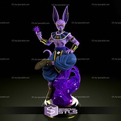 Beerus Sama Sitting Pose 3D Printing Models